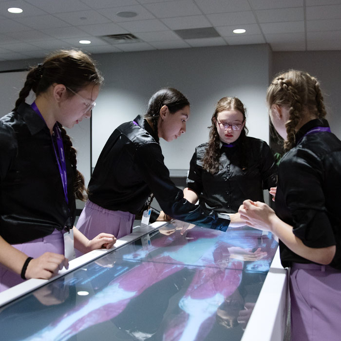 Students competing in the preliminary rounds of The Anatomage National Tournament.